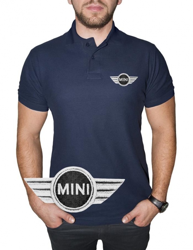 Classic Mini Cooper Embroidered & Personalised Polo Shirt 