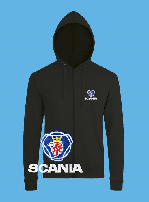 Scania Sweat à Сapuche, Logo Brodé Camion, Noir Bleu, Chaud Vêtements  pour Homme, Sweat-Shirt