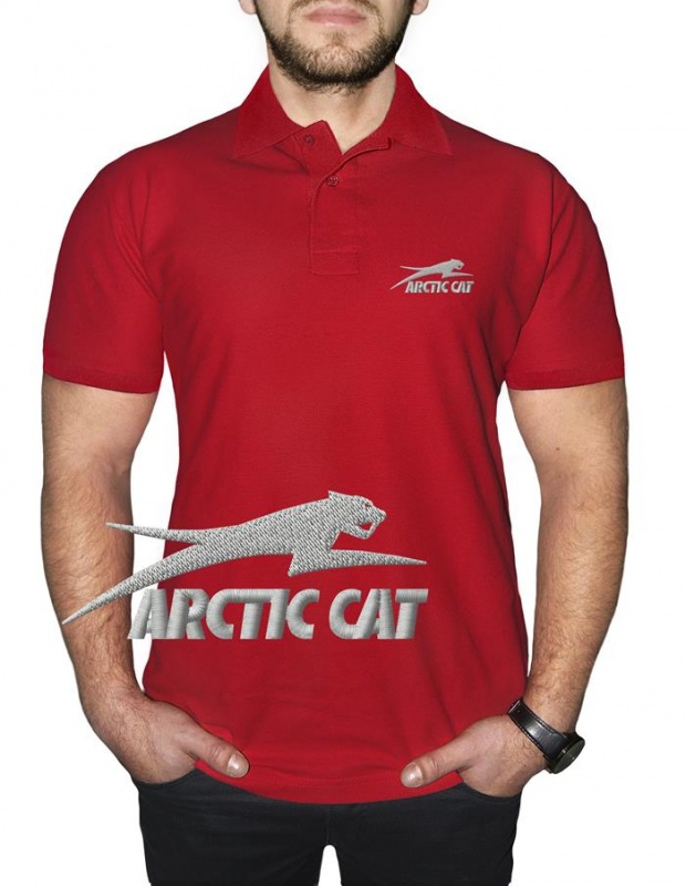 Black Mens Short Sleeve Collar Polo T-Shirts Arctic-Cat-Logo Tees Slim Fit Tops 
