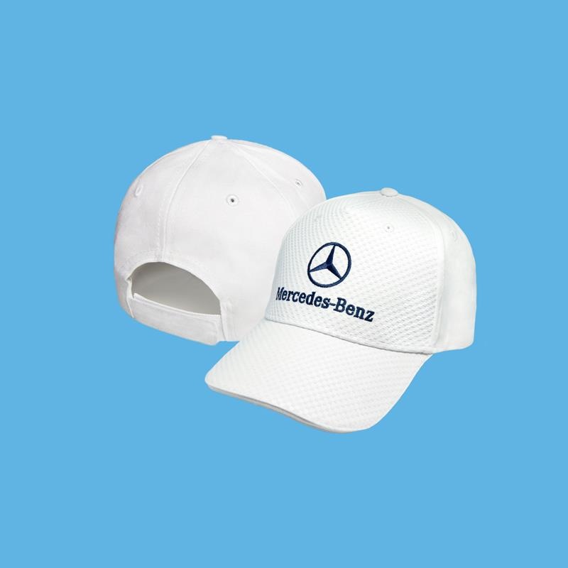 Black Hat-White Letter SOSO Yousport Baseball Cap Hat with Car Emblem Unisex Baseball Cap Fit Mercedes-Benz Accessories 