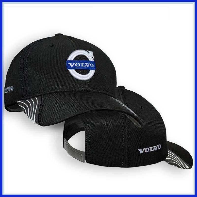 White JDclubs Volvo Logo Embroidered Adjustable Baseball Caps for Men and Women Hat Travel Cap Car Racing Motor Hat 