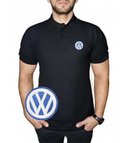 VW Volkswagen Polo Shirt Casual | Cotton T Shirt | Embroidered Logo ...